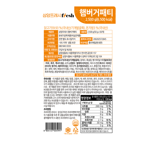 Samyang Fresh Hamburger Patty